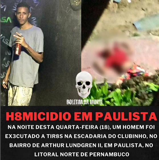 ​Homem ex3cutado com vários disp4ros de 4rma de fogo, na Escadaria do Clubinho, no bairro de Arthur Lundgren ll