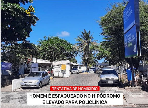 HOMEM É ESFAQUEADO NO HIPÓDROMO E SOCORRIDO PARA A POLICLÍNICA