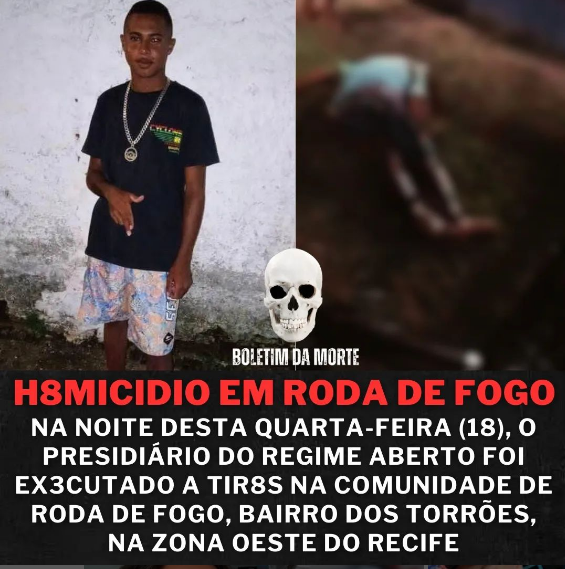 Ex-presidiário é alv3jado por vários disp4ros de 4rma de fogo ao lado de campo, na Comunidade de Roda de Fogo.